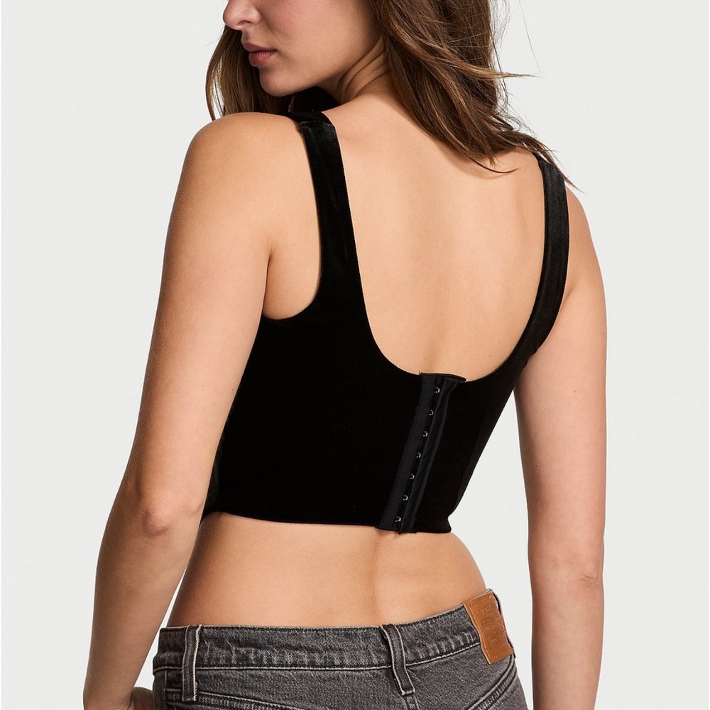 VS • Very Sexy Star Struck Shine Velvet Corset Bra Top - Picture 10 of 13